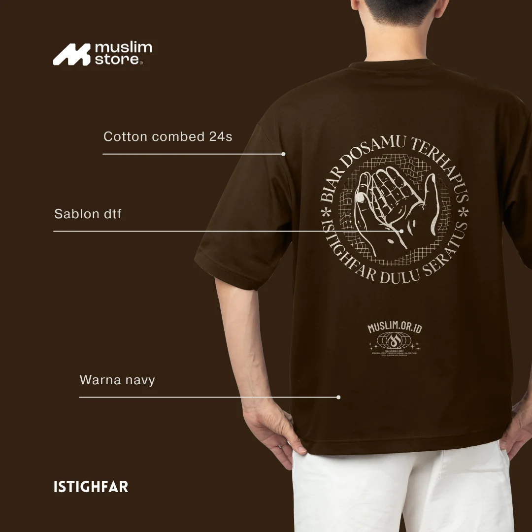 Kaos Custom Muslim.or.id Tema Istighfar