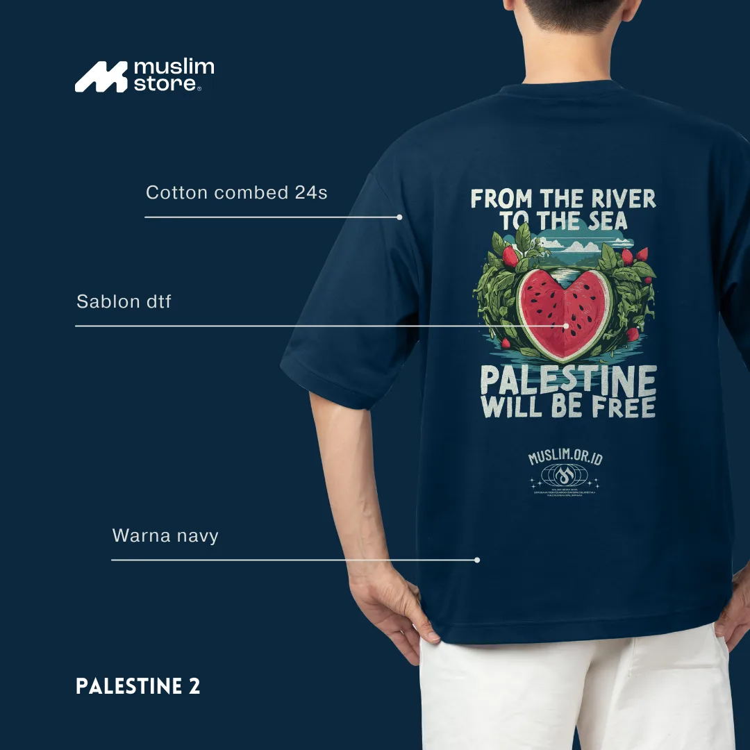 Kaos Custom Muslim.or.id Tema Palestina